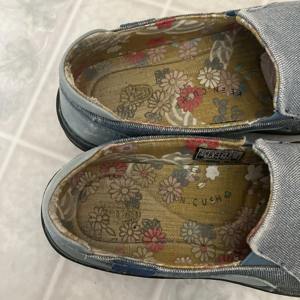 Womens KEEN Cushion Denim Blue Slip On Shoes 8 Canvas Vulcanized Sneakers - Picture 3 of 5